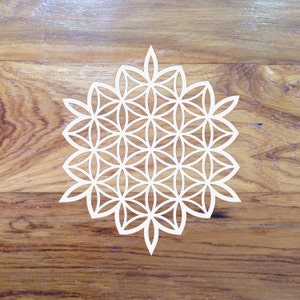 Flower of life die-cut decal sticker medium (4&quot;x4&quot;)