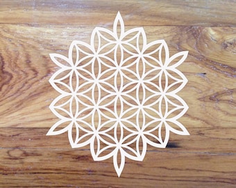 Flower of life die-cut decal sticker medium (4&quot;x4&quot;)