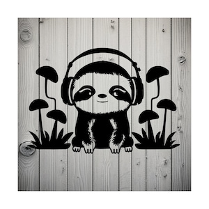 Mushroom Melodies decal 4.5&quot; x 3.25&quot;