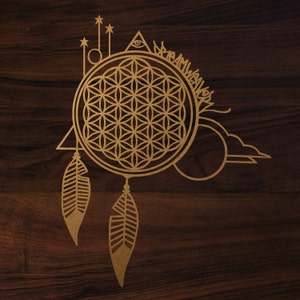 Dream weaver sacred geometry decal sticker 7&quot;x5&quot;