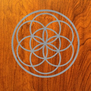 Seed of life sacred geometry decal 10 x 10&quot;
