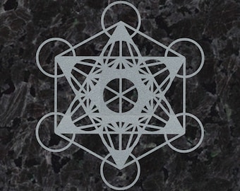 Metatron's cube die-cut decal (3.5"x3.25")