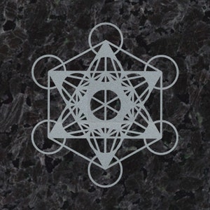 Metatrons cube sacred geometry decal sticker 3x3