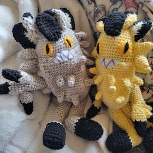 Galarian Meowth Crochet Pattern - ENG PDF