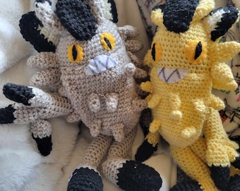 Galarian Meowth Crochet Pattern - ENG PDF