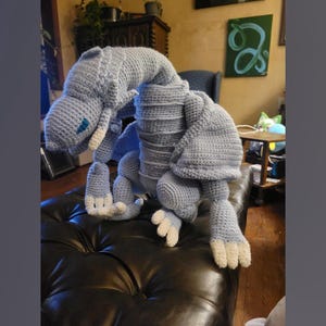 Blue Eyes White Dragon Crochet Pattern - ENG PDF