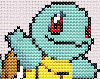 Squirtle Cross Stitch Pattern - PDF