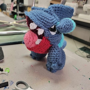 Gible Crochet Pattern - ENG PDF