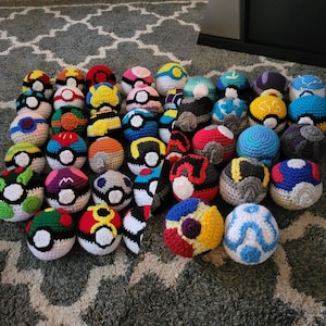 Pokeball Crochet Pattern Bundle - PDF
