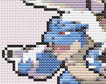 Mega Blastoise Kreuzstichmuster - PDF
