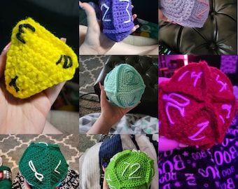 DnD 7 Dice Crochet Pattern - PDF