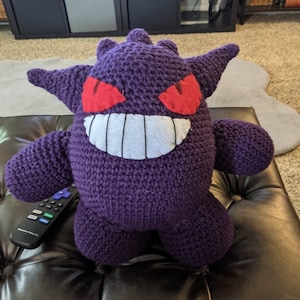 Gengar Amigurumi Crochet Pattern - PDF