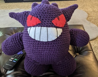 Gengar Amigurumi Crochet Pattern - PDF