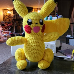 Pikachu Crochet Pattern - PDF