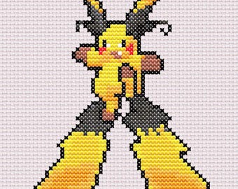Patrón de punto de cruz Mega Raichu X - PDF