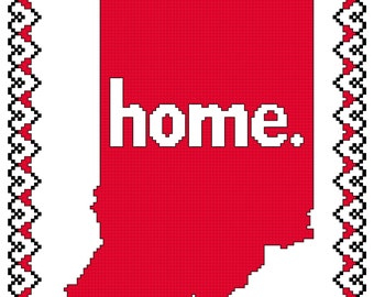 Indiana heart It/'s Where I Call Home Car Magnet 3x8 for Fridge Locker I Love