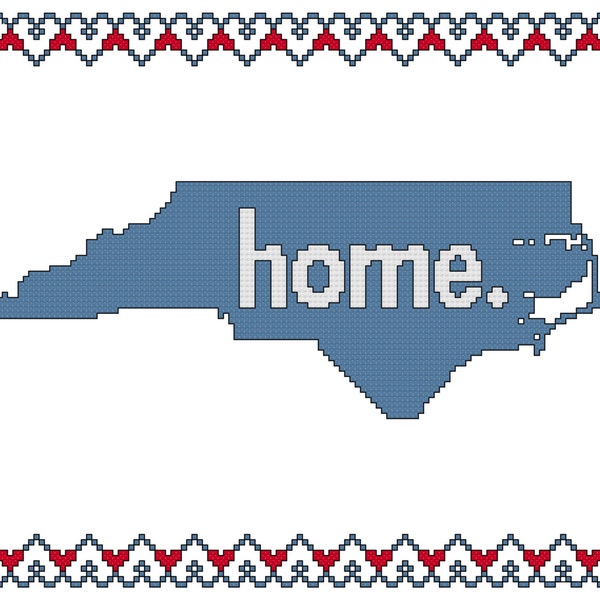 North Carolina Cross Stitch Pattern Etsy