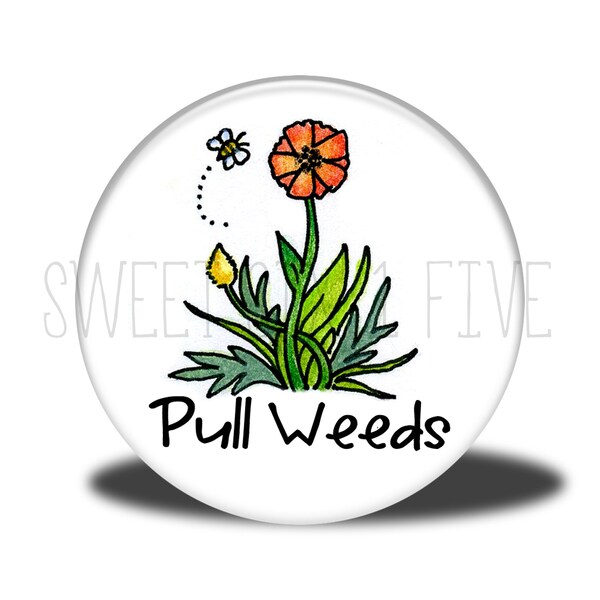 Pull Weeds - Chore Magnet