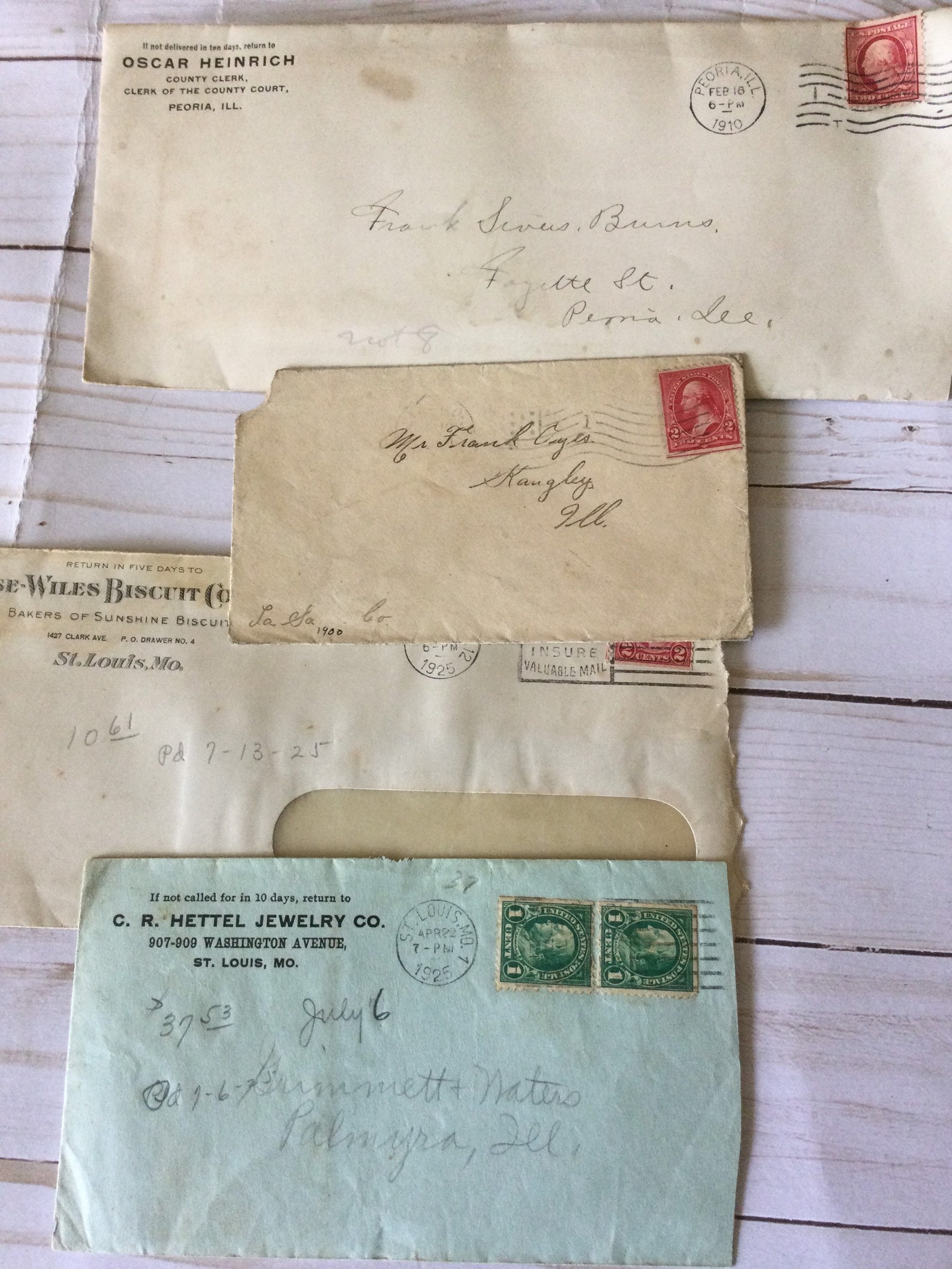 Antique 1900s Envelopes Paper Ephemera Postmarked Envelopes Etsy