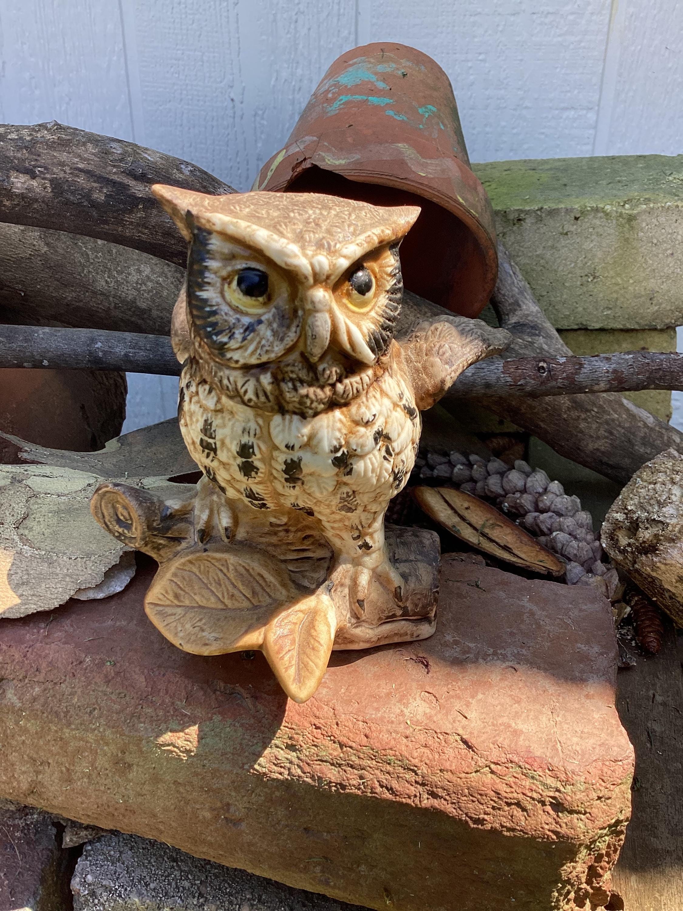 Vintage Homco Owl statue