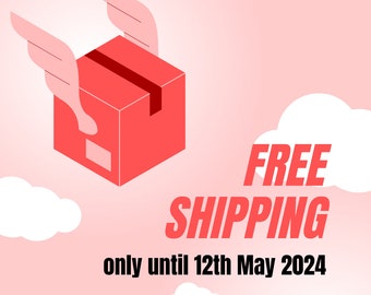 FREE SHIPPING only until 12th May 2024 / Kostenloser Versand nur bis zum 12. Mai 2024