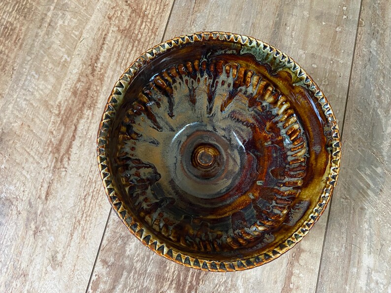 Handmade pottery bowl image 3