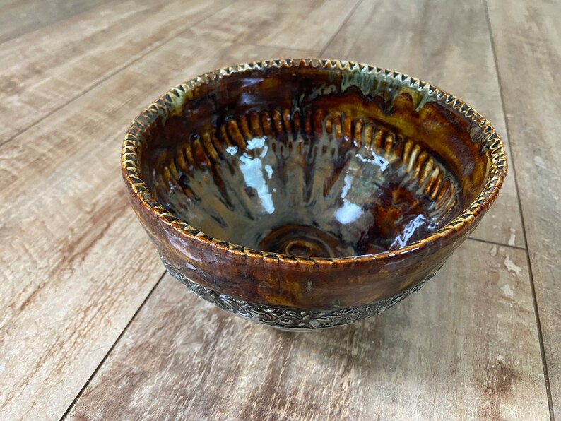 Handmade pottery bowl image 2