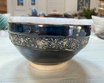 Handmade pottery bowl