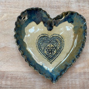 Handmade pottery ceramic tray jewelry tray soap dish image 1