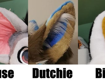 Fursuit Ears - Pattern Pack (7 patterns)