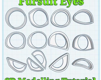Olhos de Fursuit - Tutorial de Modelagem 3D