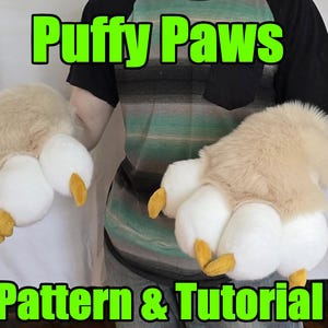 Puffy Paw Pattern (PDF Download) - 2 Styles