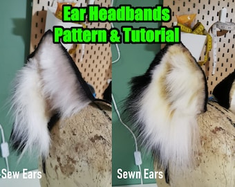 Animal Ear Headband Tutorial & Pattern (PDF)