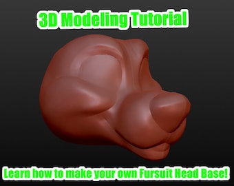 3D Modeling Tutorial - Make your own Fursuit Head Base!