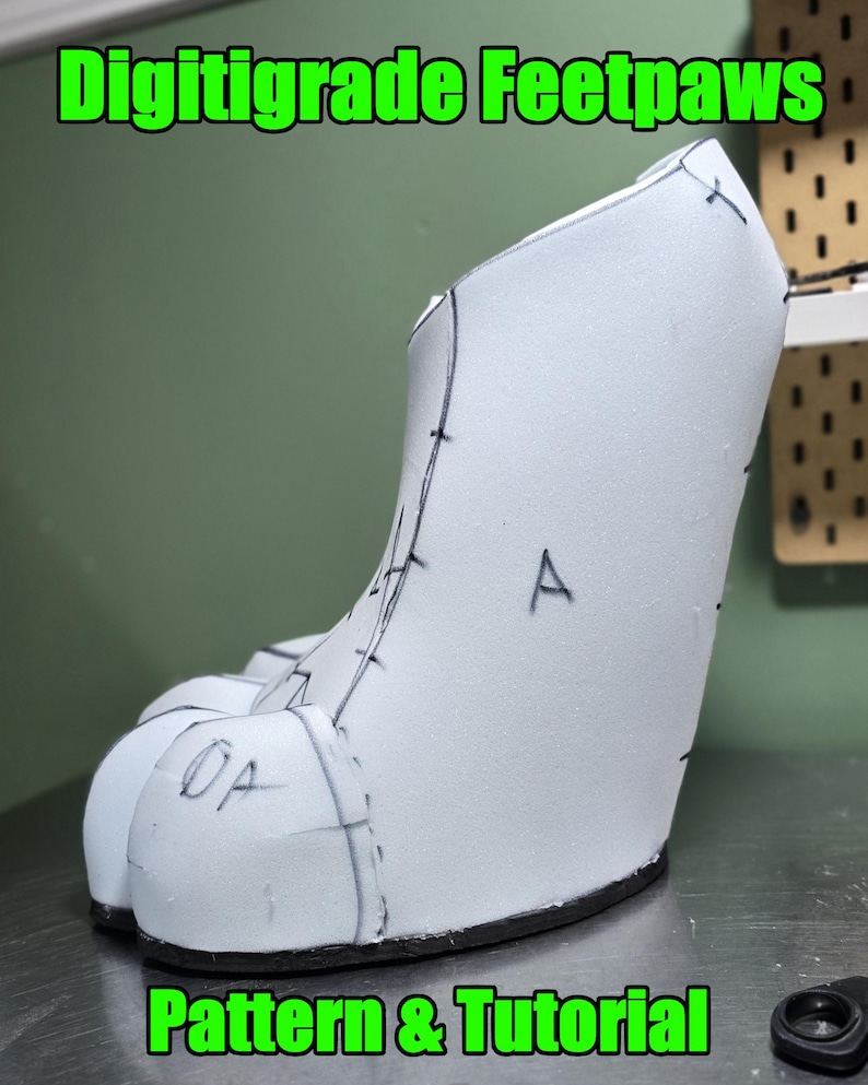 Digitrade Foot Digitgrade Feetpaws Foam Base - Tutorial & Pattern (PDF) - Etsy