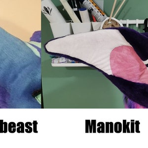 Può includere: Quattro orecchie di fursuit diverse, ognuna con un design e una combinazione di colori unici. Le orecchie sono realizzate in tessuto morbido e peluche e sono perfette per aggiungere un tocco di fantasia a qualsiasi costume.