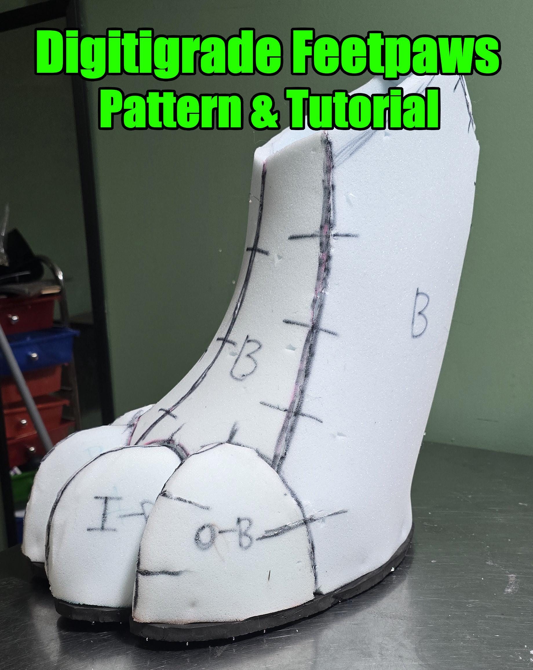 Digitgrade Feetpaws Foam Base - Tutorial & Pattern (PDF) - Etsy
