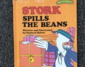 1977 Weekly Reader Books&#39; Edition Sweet Pickles Stork Spills the Beans by Richard Hefter, Sweet Pickles Series, 70s Weekly Readers, Stork