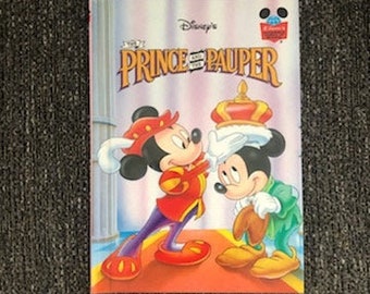 Walt Disney's Wonderful World of Reading First American Edition 1993 The Prince and the Pauper Hardcover Picture Book, Prince and the Pauper
