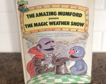 1981 Sesame Street Children's Book Club The Amazing Mumford presents The Magic Weather Show Jim Henson's Sesame Street Muppets, Mumford Book