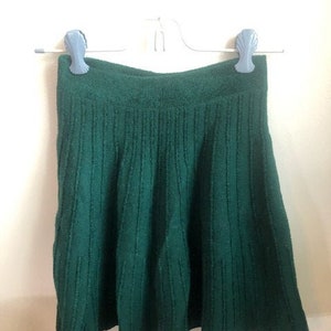 XXS prado rue por Anthropologie Mini Falda, Falda Verde Esmeralda, Falda estilo terciopelo, Mini Falda de vacaciones, Granja, Prarie, Vintage Mini imagen 1
