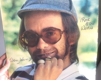 Vintage Vinyl LP Record Elton John's Rock of the Westies, Elton John, Elton John LP, Elton John Vinyl, Rock of the Westies Vinyl, Elton John