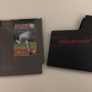 Roger Clemens MVP Baseball NES Nintendo Game with case, Roger Clemens Baseball Game, NES Roger Clemens, nes baseball game, nes baseball, nes