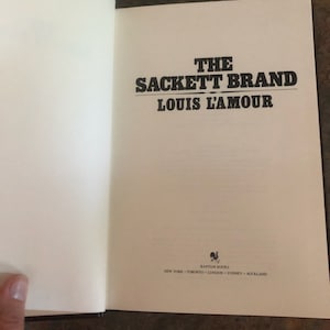 Louis L'Amour Westerns #37 - The Sackett Brand (1965)