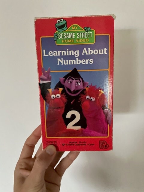 1986 Sesame Street VHS Tape, My Sesame Street Home Video