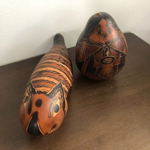 Vintage Handmade Maraca Style Folk Art Decor Pieces, Folk Art, Maracas ...