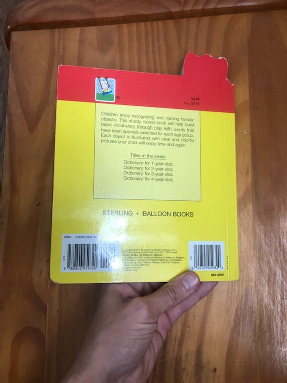 1999 Hardcover Picture Back 1 Year Tiny the Mouse Dictionary for 1