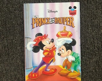 First American Edition 1993 Hardcover Walt Disney's Disney's Wonderful World of Reading The Prince and the Pauper, Prince and Pauper Mickey