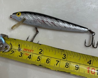 Lot De 3 Leurres Vintage Rebel Amazing Minnow F-101 - Argent - Boîte D'origine - 1970