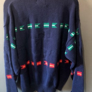 1960s Vintage Woolrich Nautical Theme Pullover Jumper Cotton Knit Sweater, Woolrich Sweater, Woolrich Pullover, Woolrich Cardigan, Woolrich image 7